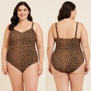 Summersalt Leopard Print One-Piece Swimsuit – Size 22